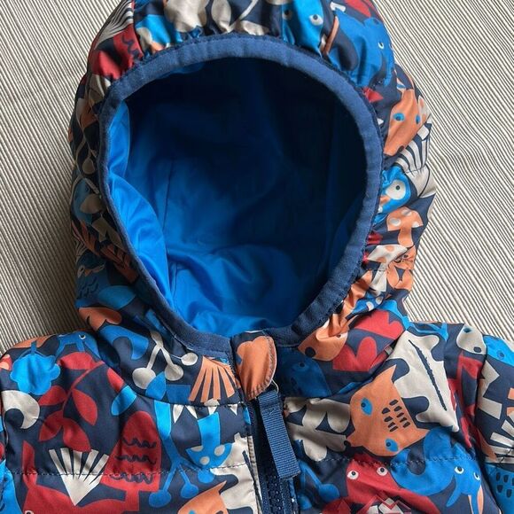 REI Insulated Down Baby Bunting Snow Suit 6-12 mo Unisex Woodland Friends Animal - Picture 2 of 8